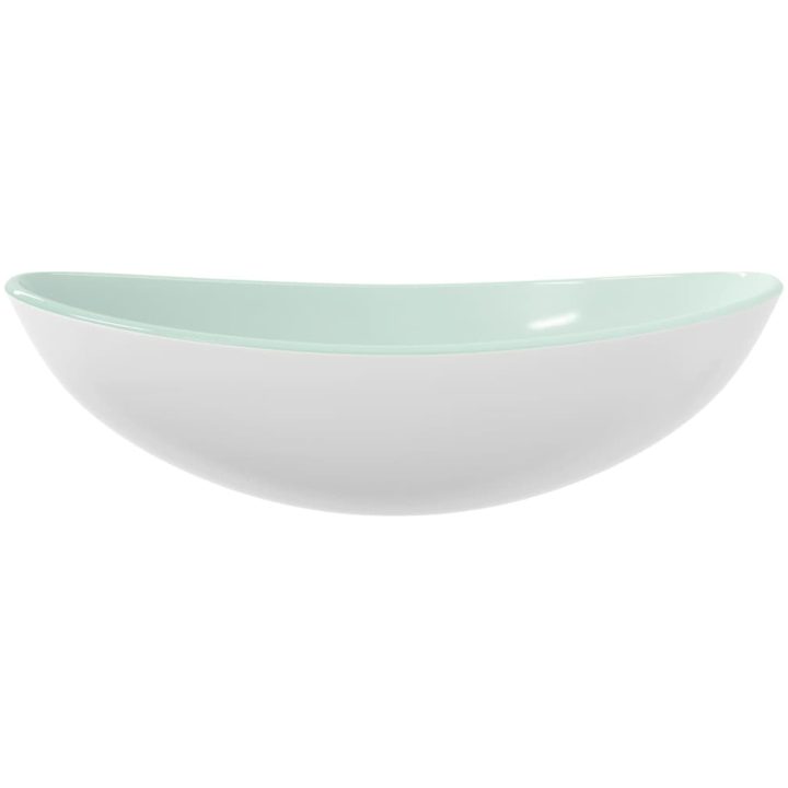 Handfat härdat glas 54,5x35x15,5 cm vit vidaXL – bild 3