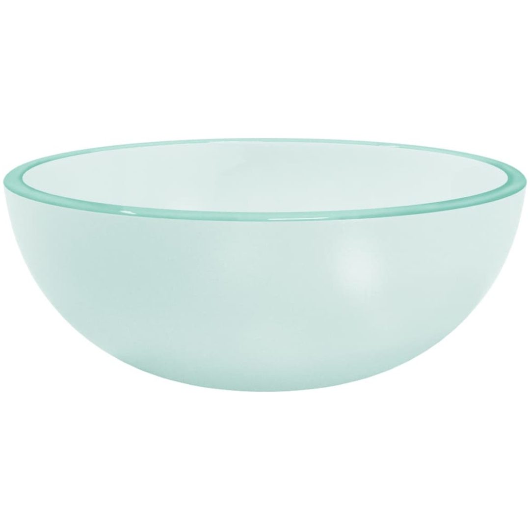 Handfat härdat glas frostat vidaXL 30 x 12 cm – bild 2