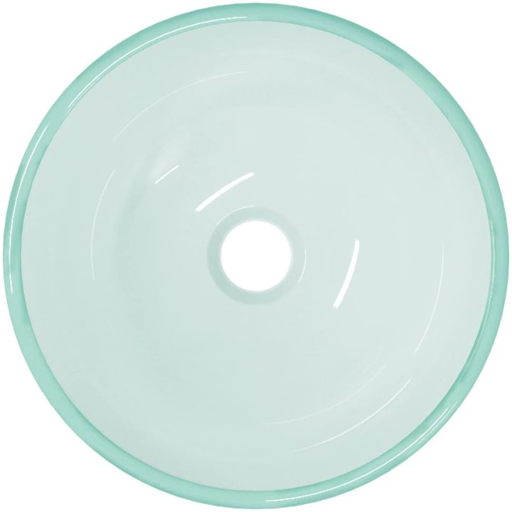 Handfat härdat glas frostat vidaXL 30 x 12 cm – bild 3
