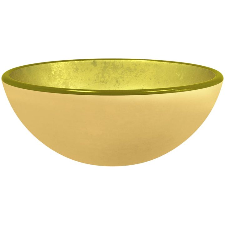 Handfat härdat glas guld vidaXL 30 x 12 cm – bild 2
