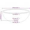 Handfat härdat glas vit vidaXL 30 x 12 cm – miniatyr 5