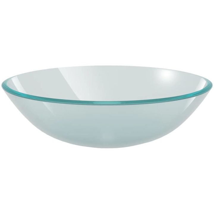 Handfat i härdat glas 42 cm frostat vidaXL – bild 2