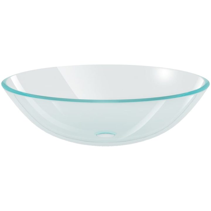 Handfat i härdat glas 42 cm transparent vidaXL – bild 2