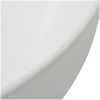 Handfat i keramik 41,5x13,5 cm rund vit vidaXL – miniatyr 4