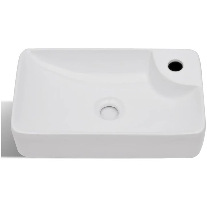 Handfat i keramik vit vidaXL – bild 4