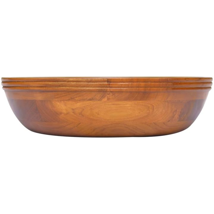 Handfat i massiv teak Φ40x10 cm vidaXL – bild 2