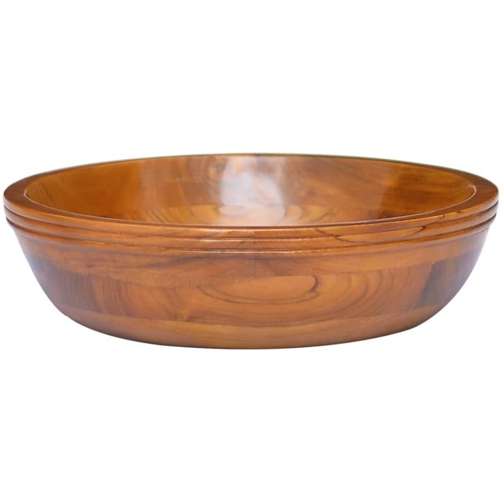 Handfat i massiv teak Φ40x10 cm vidaXL – bild 3