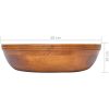 Handfat i massiv teak Φ40x10 cm vidaXL – miniatyr 6