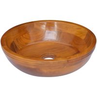 Handfat i massiv teak Φ40x10 cm vidaXL