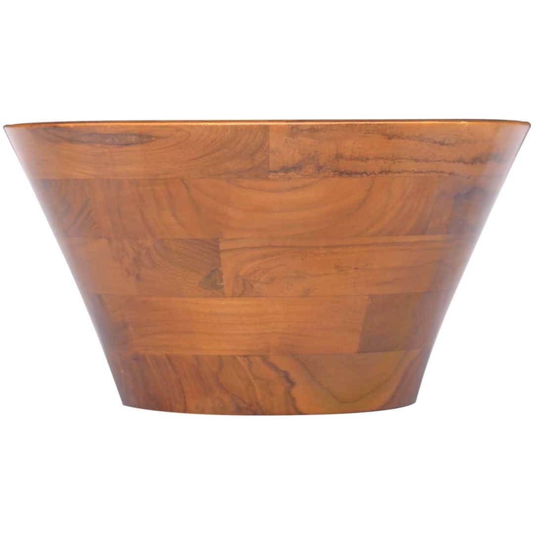 Handfat i massiv teak Φ40x20 cm vidaXL – bild 2