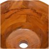 Handfat i massiv teak Φ40x20 cm vidaXL – miniatyr 5