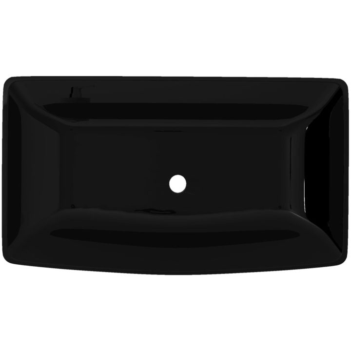 Handfat i svart keramik rektangulär vidaXL – bild 3