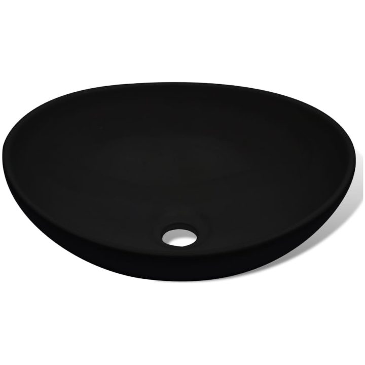 Handfat keramik 40x33 cm svart vidaXL – bild 3