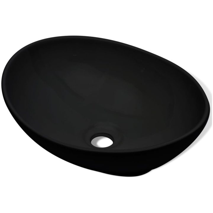 Handfat keramik 40x33 cm svart vidaXL – bild 4