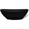 Handfat keramik 40x33 cm svart vidaXL – miniatyr 5