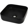 Handfat keramik fyrkantig svart 38x38x13,5 cm vidaXL – miniatyr 2