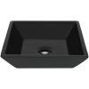 Handfat keramik fyrkantig svart 41,5x41,5x12 cm vidaXL – miniatyr 3