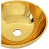 Handfat keramik guld vidaXL 28 x 10 cm – miniatyr 4