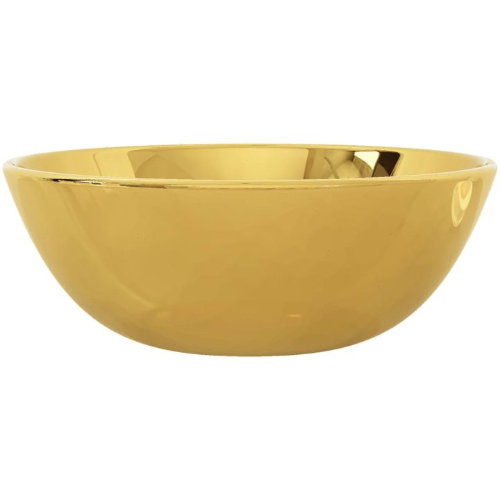 Handfat keramik guld vidaXL 28 x 10 cm – bild 5