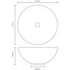 Handfat keramik guld vidaXL 32.5 x 14 cm – miniatyr 6