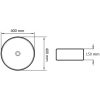 Handfat keramik rund svart 40x15 cm vidaXL – miniatyr 6