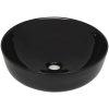 Handfat keramik rund svart 41,5x13,5 cm vidaXL – miniatyr 2