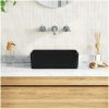 Handfat keramik svart vidaXL 40 x 30 x 13 cm – miniatyr 3