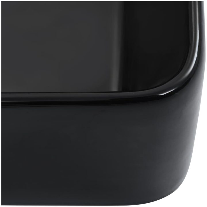 Handfat keramik svart vidaXL 40 x 30 x 13 cm – bild 5