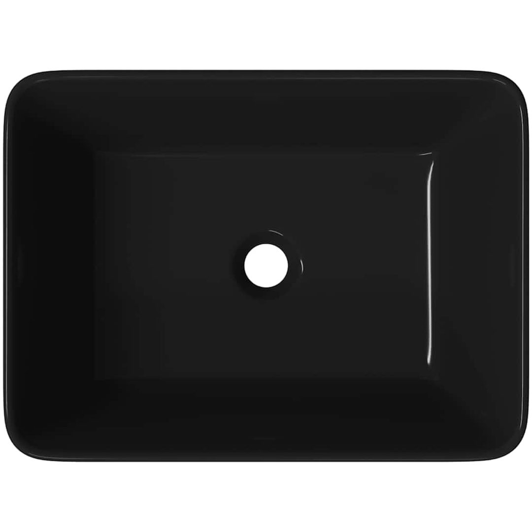 Handfat keramik svart vidaXL 40 x 30 x 13 cm – bild 7
