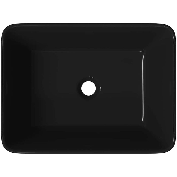 Handfat keramik svart vidaXL 40 x 30 x 13 cm – bild 7