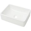 Handfat keramik vit 41x30x12 cm vidaXL – miniatyr 2