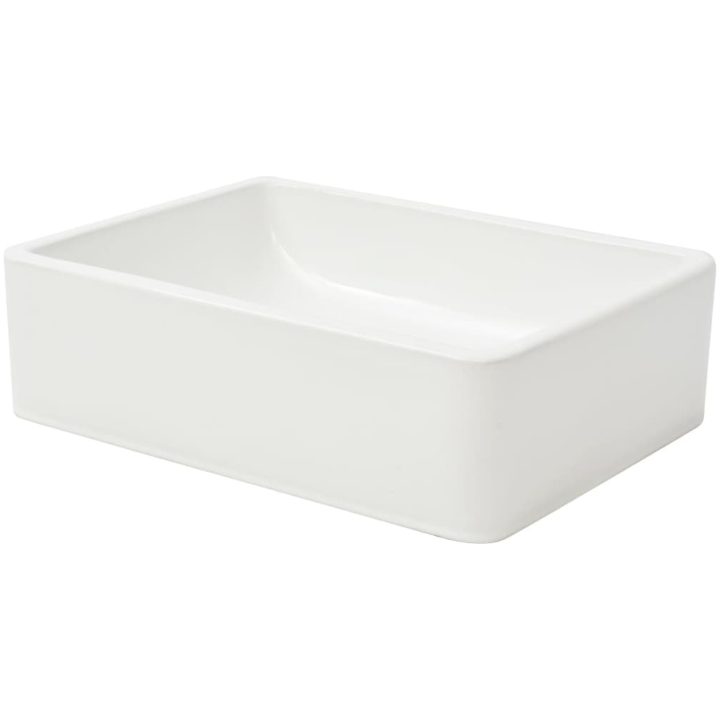 Handfat keramik vit 41x30x12 cm vidaXL – bild 3