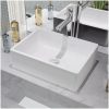 Handfat keramik vit 41x30x12 cm vidaXL – miniatyr 1