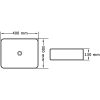 Handfat keramik vit vidaXL 40 x 30 x 13 cm – miniatyr 6