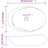Handfat lila och grå oval keramik vidaXL 59 x 40 x 14 cm – miniatyr 8