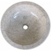 Handfat Marmor 40 cm Gräddvit vidaXL – miniatyr 4