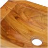 Handfat massiv teak 50x35x10 cm vidaXL – miniatyr 5