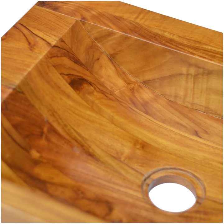 Handfat massiv teak 50x35x10 cm vidaXL – bild 5