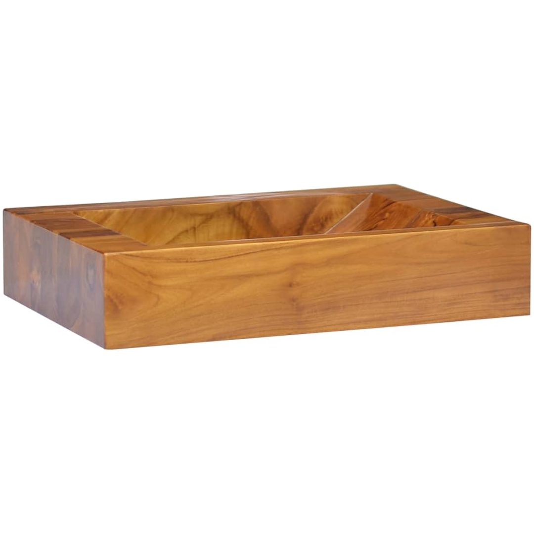 Handfat massiv teak 50x35x10 cm vidaXL