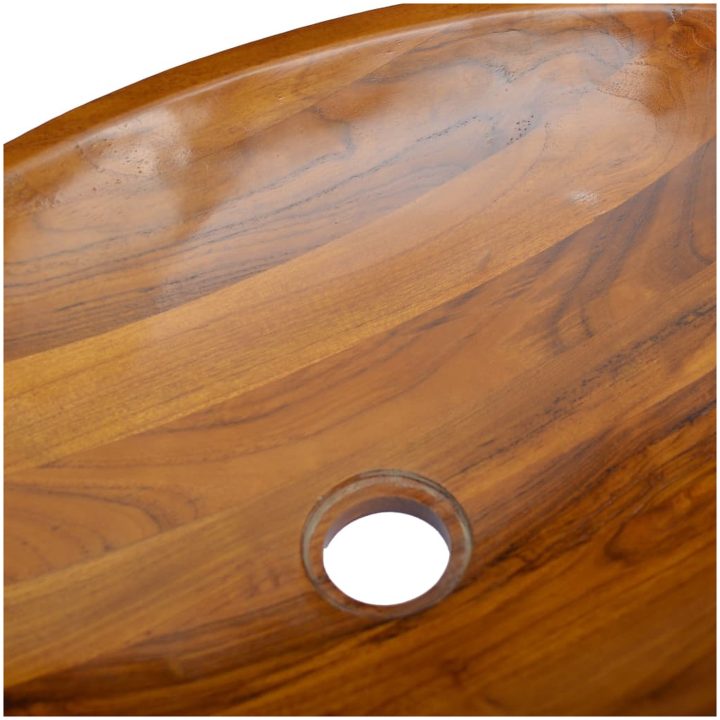Handfat massiv teak 60x40x10 cm vidaXL – bild 6
