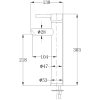 Handfat med blandare keramik rund vit vidaXL 400 x 160 mm – miniatyr 11