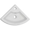 Handfat med bräddavlopp 45x32x12,5 cm vit vidaXL – miniatyr 4