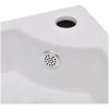 Handfat med bräddavlopp 45x32x12,5 cm vit vidaXL – miniatyr 5