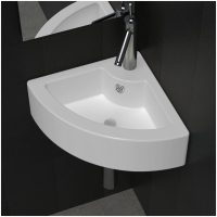 Handfat med bräddavlopp 45x32x12,5 cm vit vidaXL