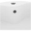 Handfat med bräddavlopp matt vit 36x13 cm keramik vidaXL – miniatyr 5