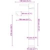 Handfat med kran och tryckavlopp klart härdat glas vidaXL – miniatyr 9