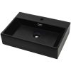 Handfat med kranhål keramik svart 60,5x42,5x14,5 cm vidaXL 60.5 x 42.5 x 14.5 cm – miniatyr 2