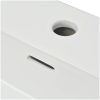Handfat med kranhål keramik vit vidaXL 51.5 x 38.5 x 15 cm – miniatyr 5