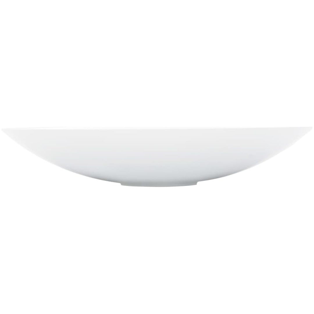 Handfat mineralgjuten vit vidaXL 59.3 x 35.1 x 10.7 cm – bild 4