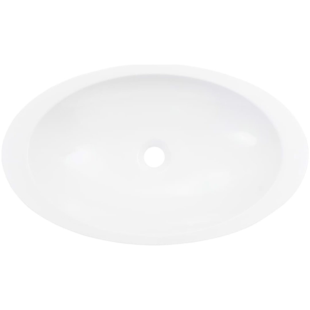 Handfat mineralgjuten vit vidaXL 59.3 x 35.1 x 10.7 cm – bild 5